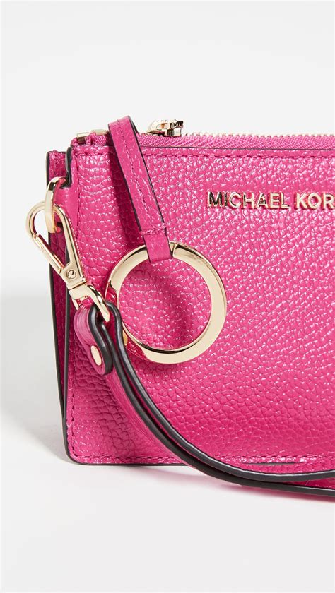 michael michael kors soft pink mercer small coin purse|michael kors coin pouch.